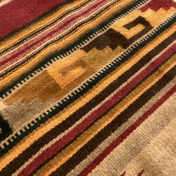 Vintage 1960’s 100% wool south west rug / wall hanging made in Mexico - Picture 8 of 11